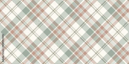 Vector checkered pattern. Tartan, textured seamless twill for flannel shirts, duvet covers, other autumn winter textile mills. Vector Format