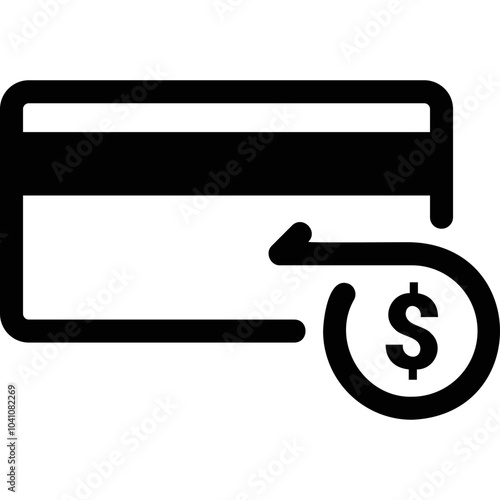 Simple vector icon bank card