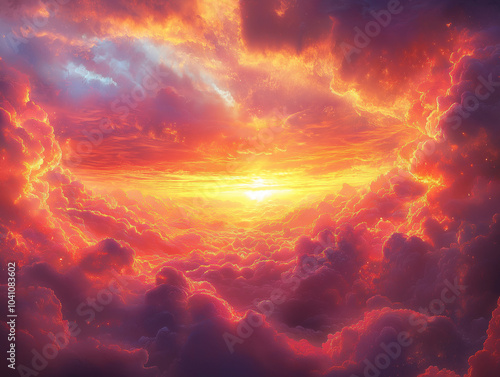 the sky from the perspective of someone looking up