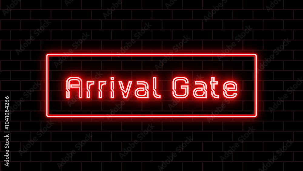 Arrival Gate のネオン文字 Arrival Gate のネオン文字