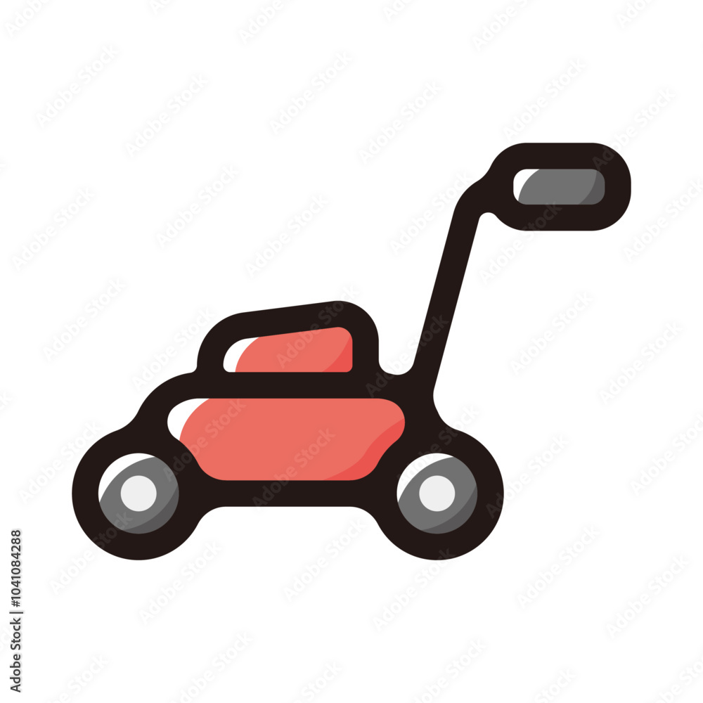 Lawn mower outline icon for graphic design, apps and websites Lawn mower outline icon for graphic design, apps and websites
