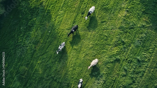 Modern Dairy Farm with Robotic Milking Systems