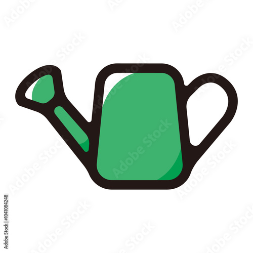 Watering can outline icon for graphic design, apps and websites