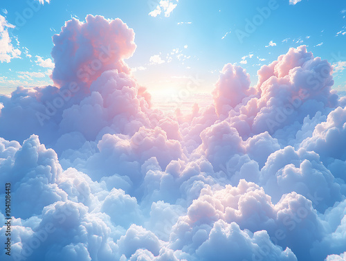 the sky from the perspective of someone looking up