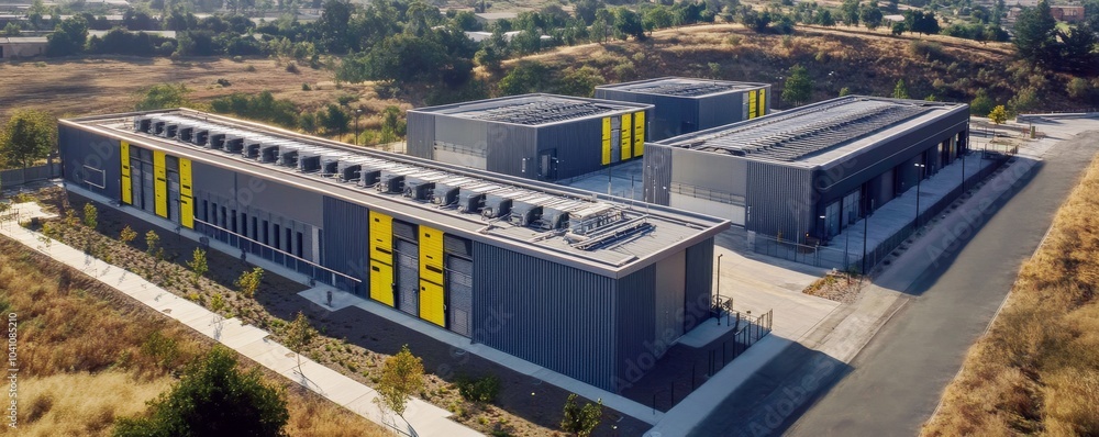 custom made wallpaper toronto digitalData center facility in a sunny environment