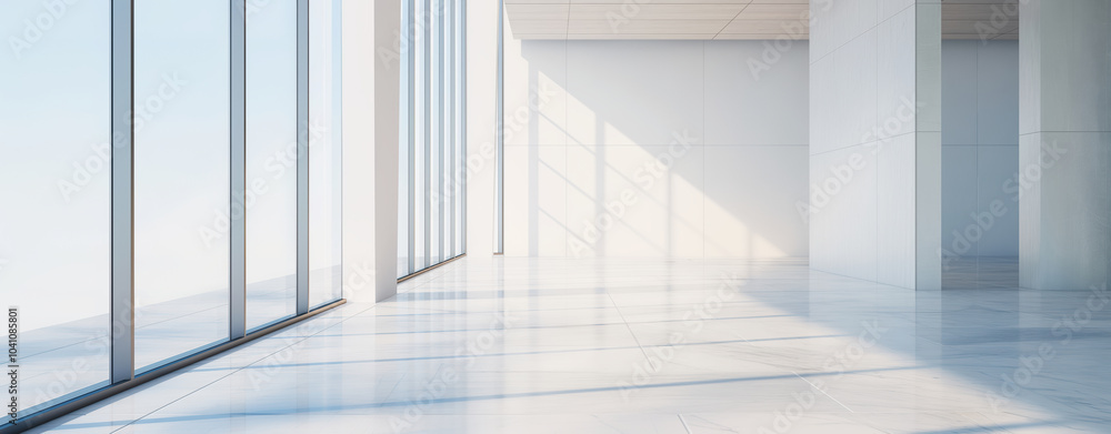 Obraz premium Bright, Airy Modern Space With Big Windows