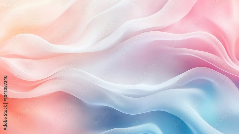 Soft Abstract Fabric Flowing in Pastel Colors Soft Abstract Fabric Flowing in Pastel Colors