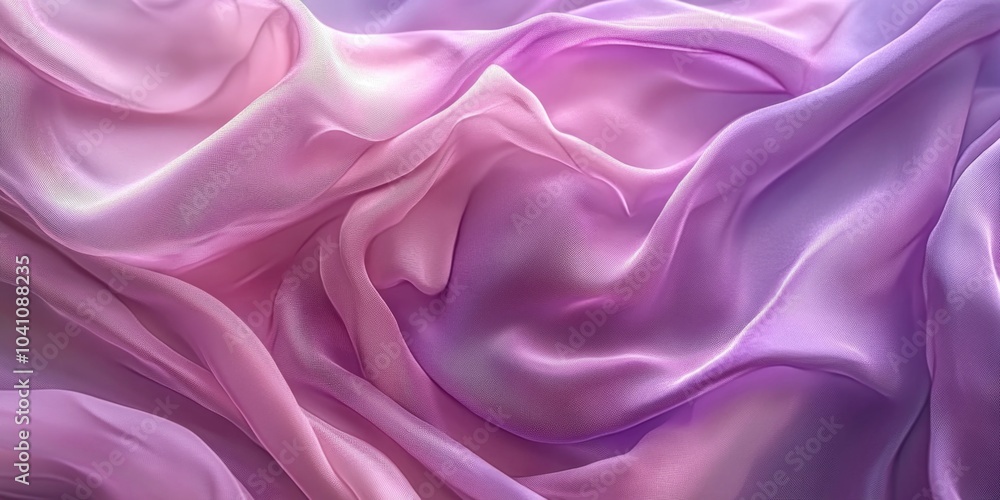 Fototapeta premium Pink and Purple Fabric Close-Up