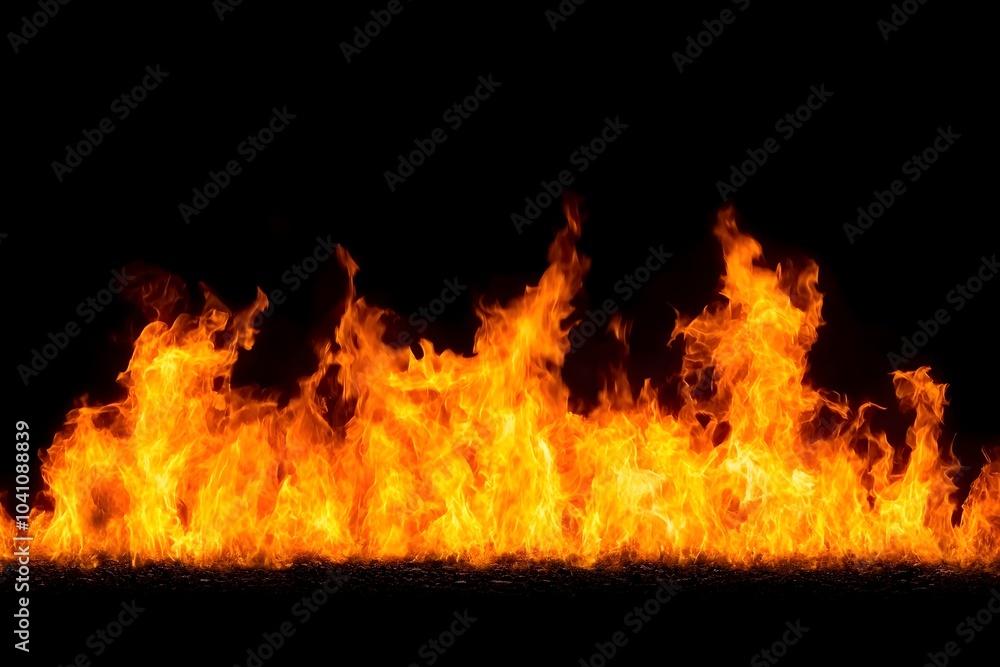 Fiery Border Framing Glowing Abstract Background Fiery Border Framing Glowing Abstract Background