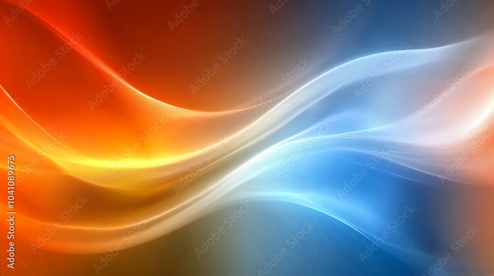 Abstract Orange and Blue Wave Background Design Abstract Orange and Blue Wave Background Design