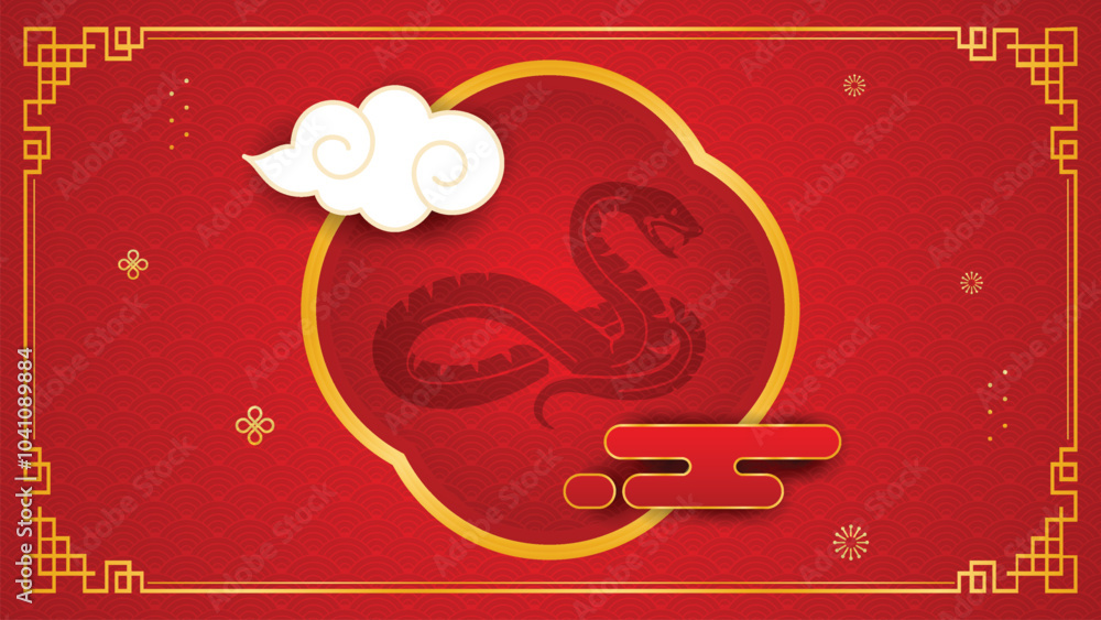 Naklejka premium chinese new year background vector free