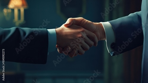 Lawyers shake hands with business people to seal a deal with partner lawyers. or a lawyer discussing contract agreements, handshake concepts, agreements, agreements