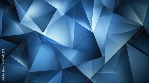 Abstract Blue Geometric Background Design