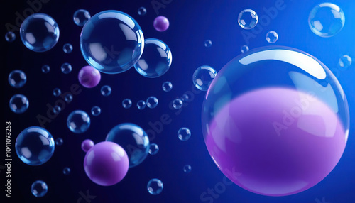 Wallpaper Mural Captivating Small Bubbles Gently Floating Torontodigital.ca