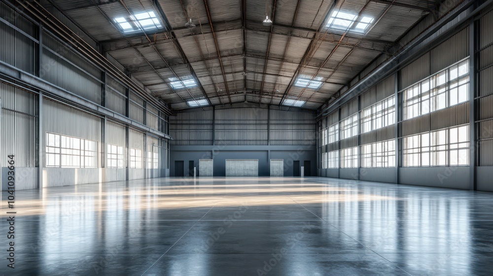 Modern warehouse interior Modern warehouse interior