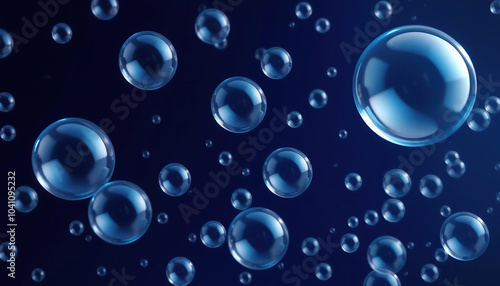 Wallpaper Mural Captivating Small Bubbles Gently Floating Torontodigital.ca