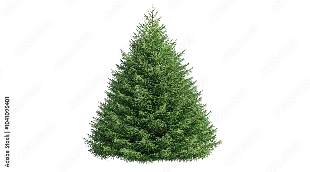 PNG, Christmas tree isolated on white background, created using Generative AI technology. PNG, Christmas tree isolated on white background, created using Generative AI technology.