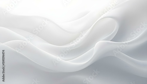 Abstract white and light gray wave modern soft luxury texture with smooth and clean background. Luxury white cloth background abstract with soft waves. White fabric smooth texture background.