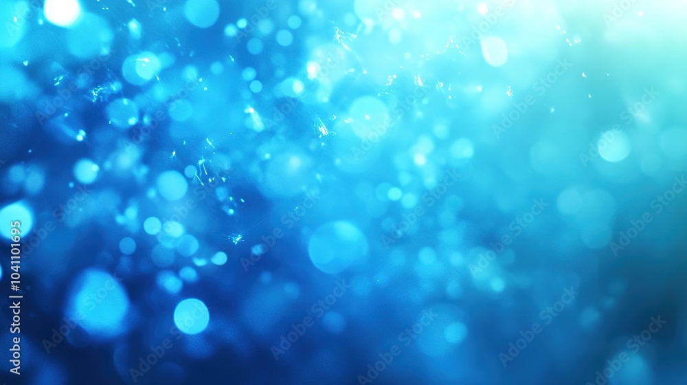Blue Bokeh Background with Sparkling Lights Blue Bokeh Background with Sparkling Lights
