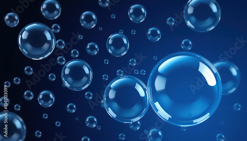 Wallpaper Mural Captivating Small Bubbles Gently Floating Torontodigital.ca