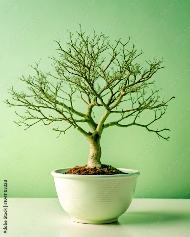 Obraz premium bonsai tree. tree, plant, bonsai, pot, leaf, nature, isolated, flower, branch, small, growth, garden, houseplant, ficus, flowerpot, botany, potted, money, decoration, japanese, grow, china, art, minia