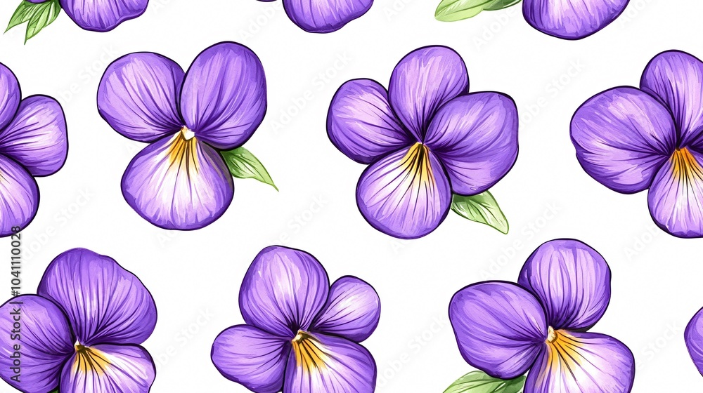 Vibrant Purple Violets A Beautiful Floral Pattern for Design Inspiration Vibrant Purple Violets A Beautiful Floral Pattern for Design Inspiration
