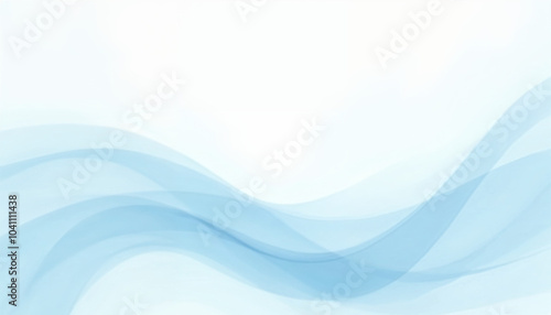 Abstract blue background with smooth wave. Simple soft blue wavy vector. Modern clean gradient design. Minimal light blue graphic pattern. abstract soft blue background with smooth lines and waves 