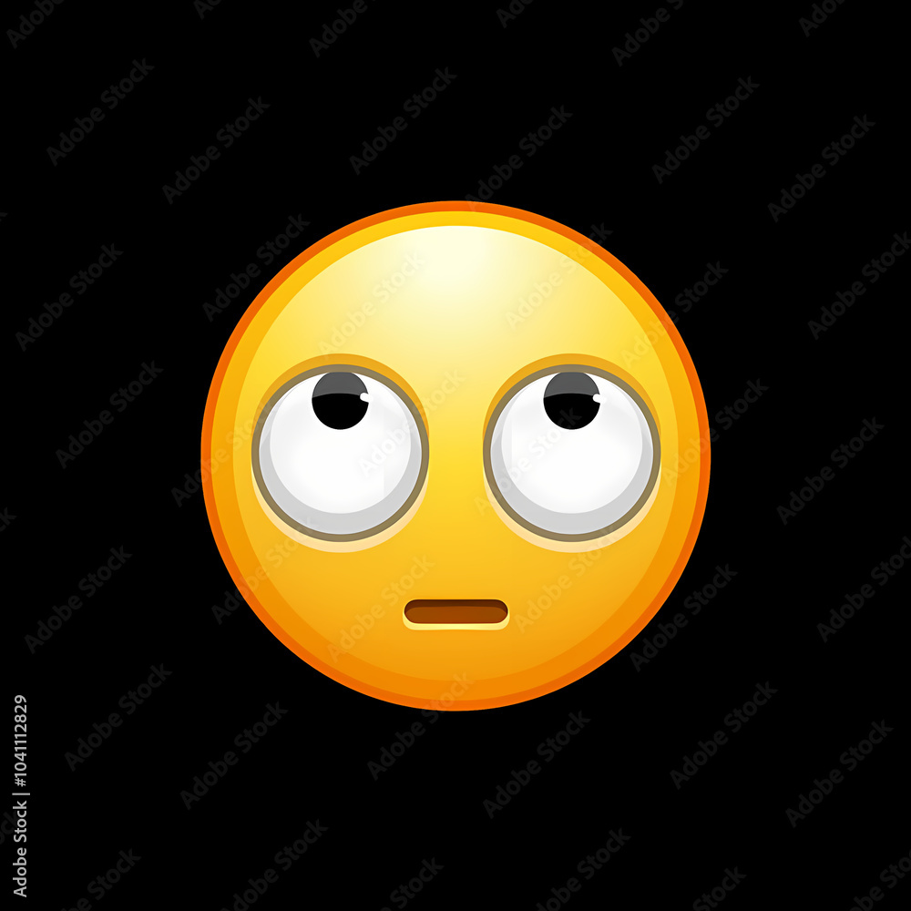 Fototapeta premium Face with Rolling Eyes 