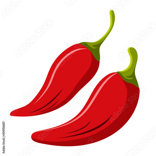 Chili icon graphic vector design illustration