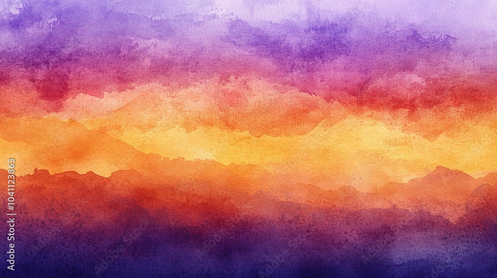 Vibrant Abstract Landscape in Purple and Orange Tones Vibrant Abstract Landscape in Purple and Orange Tones