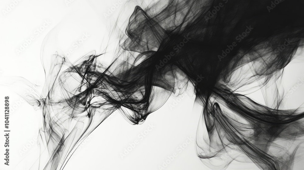 Fototapeta premium Abstract motion design featuring a light background with contrasting black edges