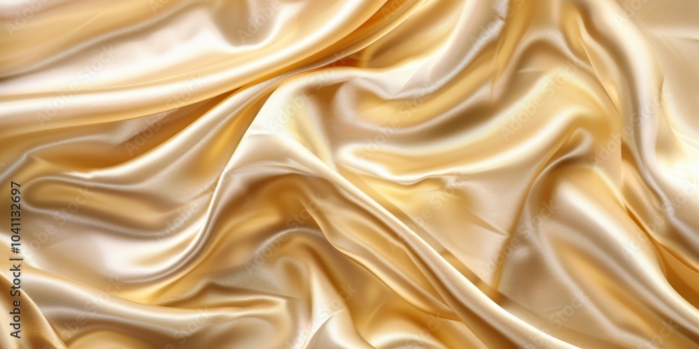 Fototapeta premium Gold satin background with shiny. Gold texture satin gradient.