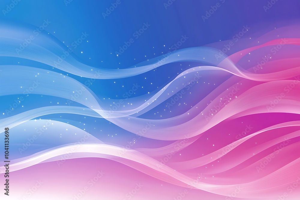 Abstract Background with Flowing White Lines and Pink and Blue Colors Abstract Background with Flowing White Lines and Pink and Blue Colors