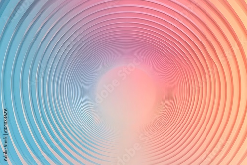 Abstract Circular Pattern with Pink and Blue Gradient - Minimalist Design Background