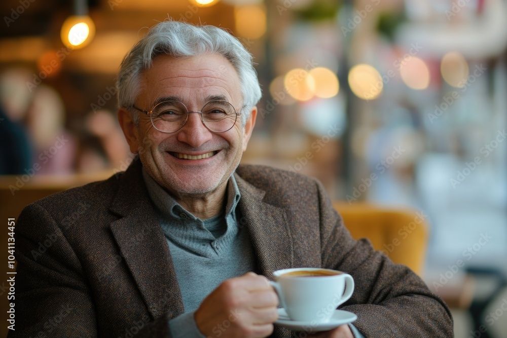 A person sipping coffee at a table, everyday moment captured A person sipping coffee at a table, everyday moment captured
