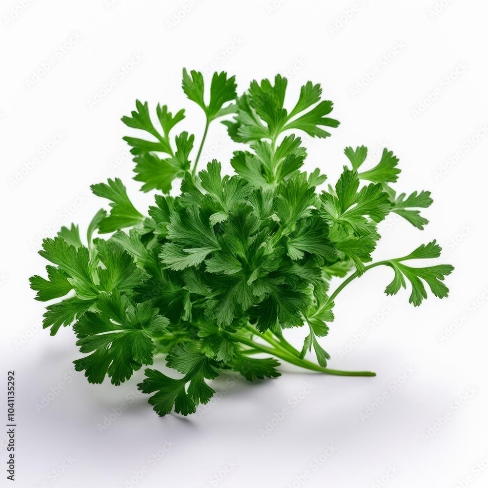 Bunch of fresh parsley on white background. Generated with AI.
Bunch of fresh parsley on white background. Generated with AI.