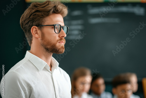 A Teacher Standing In Front...