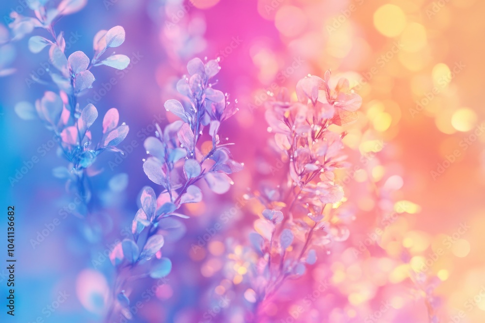 A detailed view of a plant's leaves and stem, with a blurred background A detailed view of a plant's leaves and stem, with a blurred background