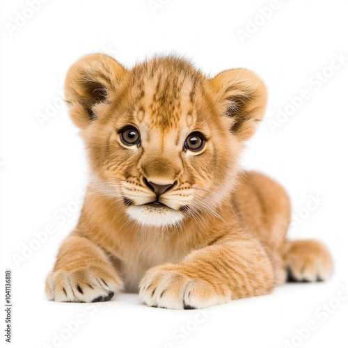 Baby Lion Isolated