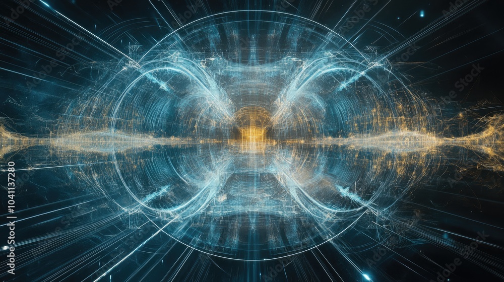 Fractal grid structures create a metaphorical design exploring the themes of digital business science communications and technology in the Tide series Fractal grid structures create a metaphorical design exploring the themes of digital business science communications and technology in the Tide series