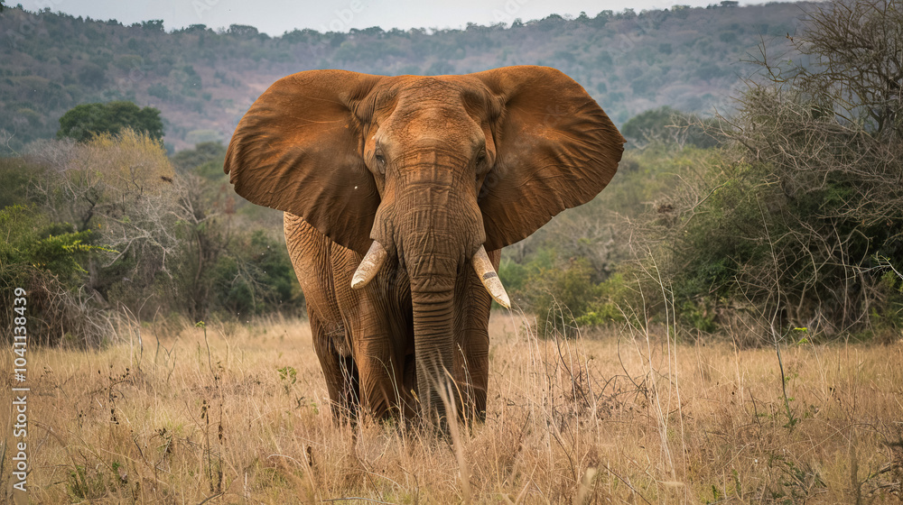 Obraz premium elephant front view