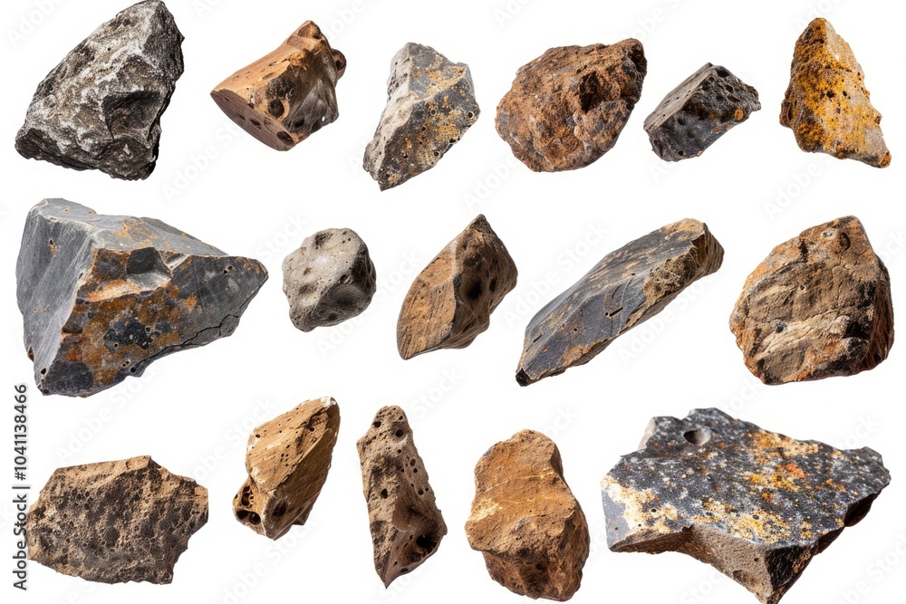 A cluster of rocks placed closely together, suitable for landscape or nature photography A cluster of rocks placed closely together, suitable for landscape or nature photography