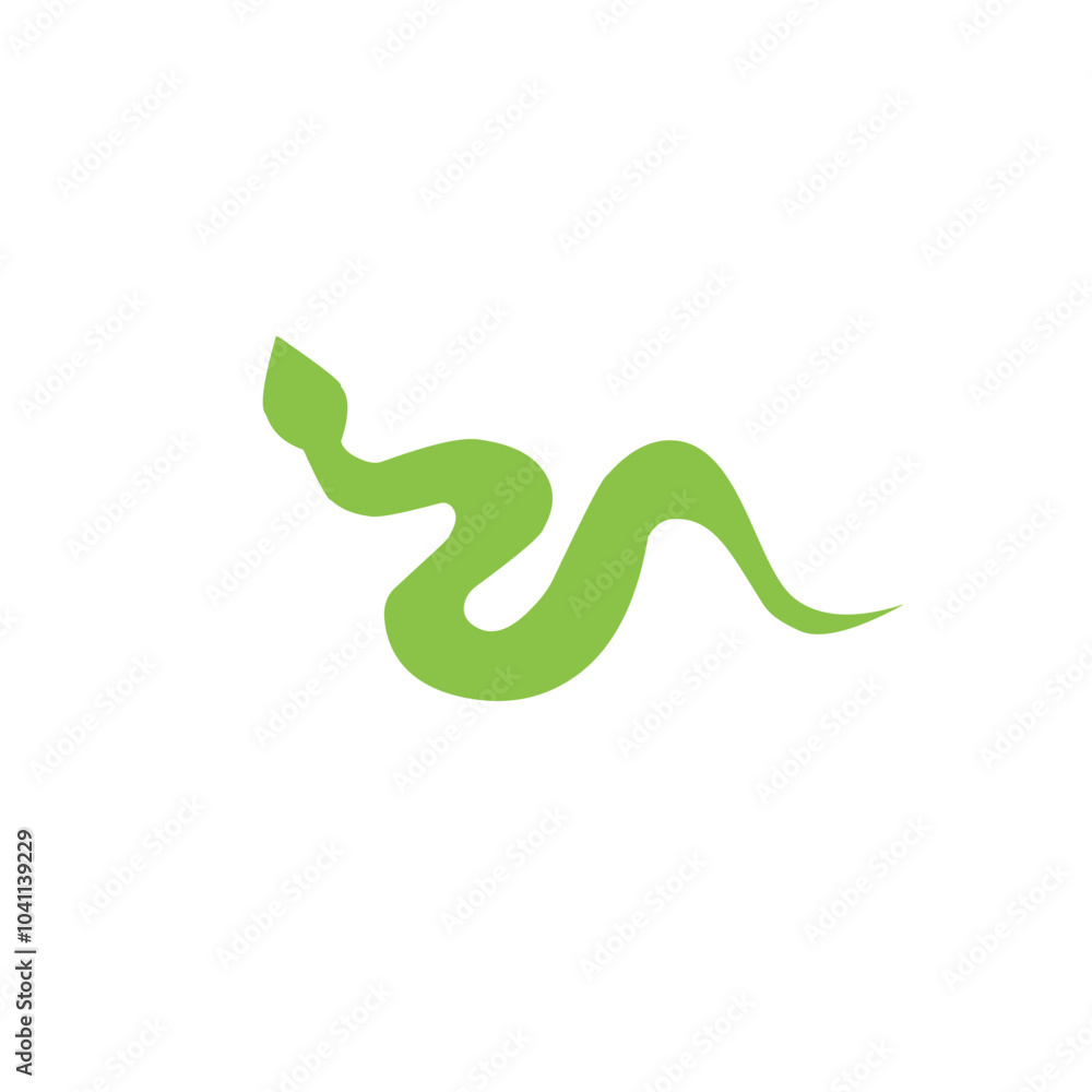 green snake vector