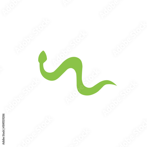 green snake vector