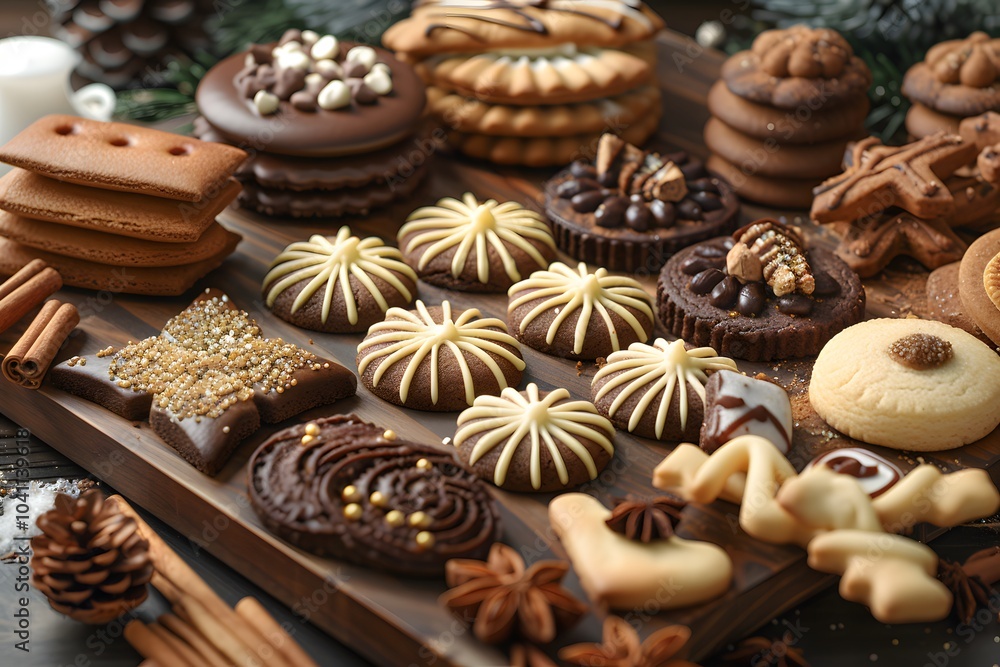 Assorted Holiday Cookies and Biscuits for Festive Celebrations and Dessert Tables Assorted Holiday Cookies and Biscuits for Festive Celebrations and Dessert Tables
