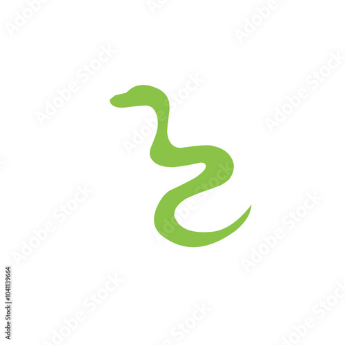 green snake vector