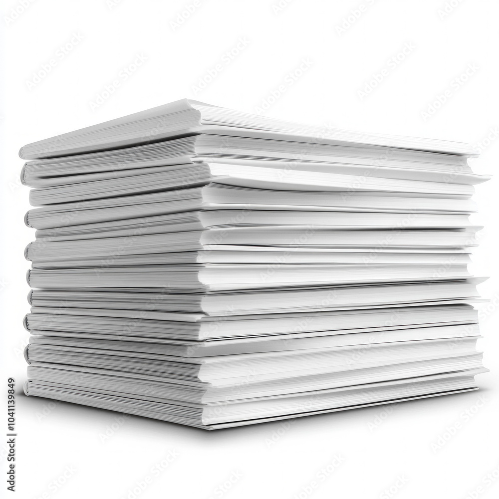 Magazine Fold Isolated Magazine Fold Isolated