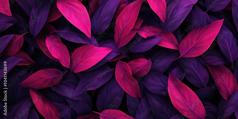 Vibrant pink and purple cordyline leaves create an eye-catching floral texture, ideal for use as a background wallpaper Vibrant pink and purple cordyline leaves create an eye-catching floral texture, ideal for use as a background wallpaper