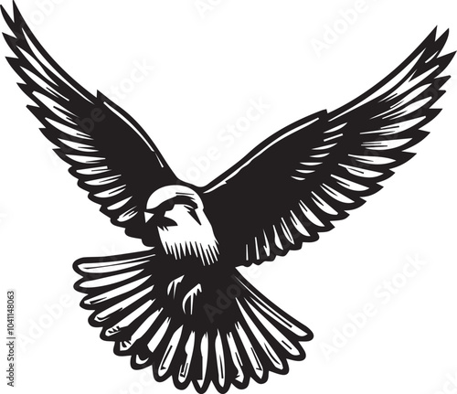 Falco Rufigularis (bat falcon) vector