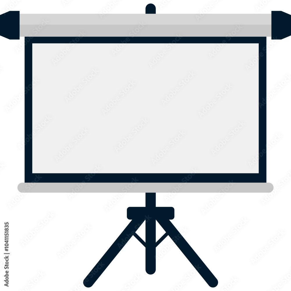 Projection Screen Illustration Projection Screen Illustration